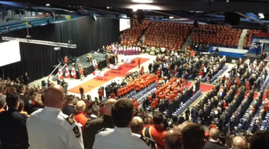 Moncton: Thousands Gather For RCMP Funeral