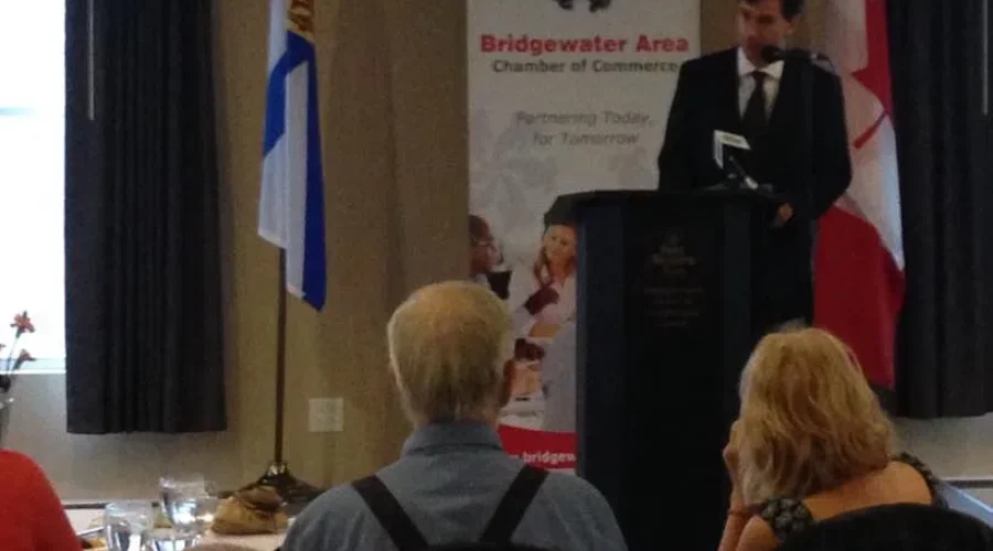 NDP Candidate Speaks To Bridgewater Chamber Of Commerce