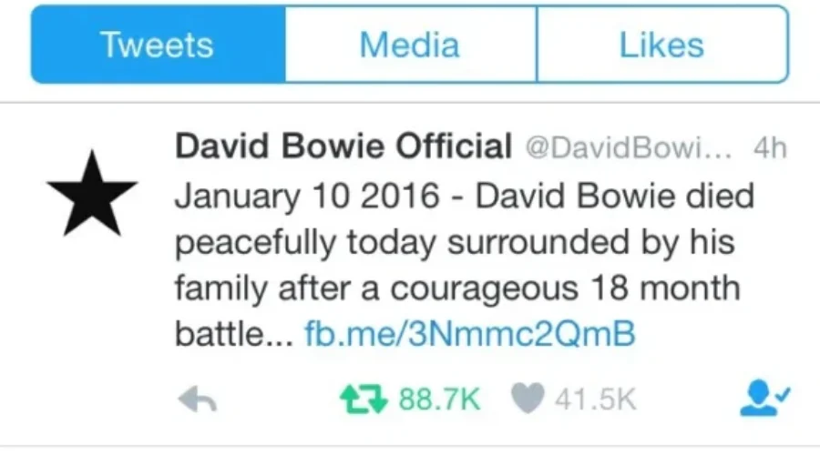 David Bowie Dies After Courageous Battle With Cancer