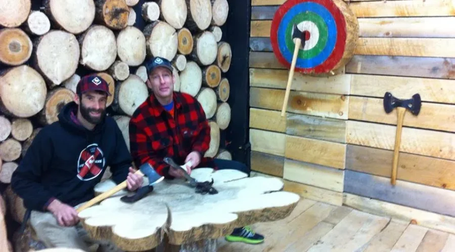 Lumberjack Taking His Axe To Halifax