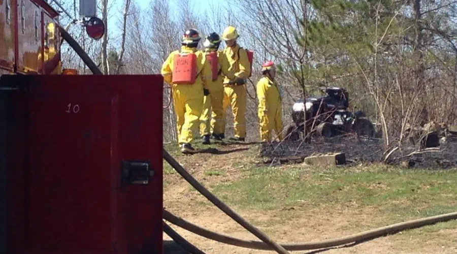 Grass Fire In Lunenburg County