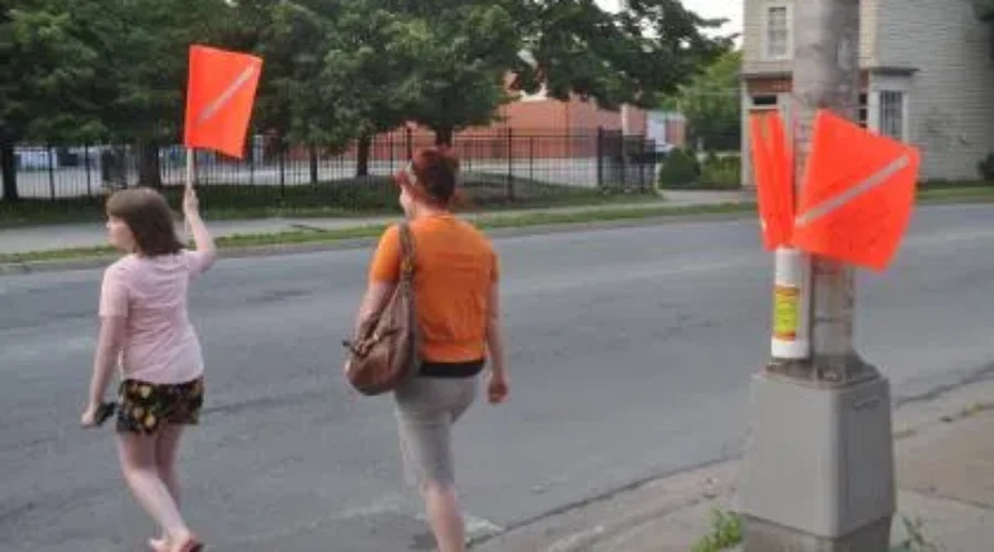 Bridgewater Latest To Install Crosswalk Flags