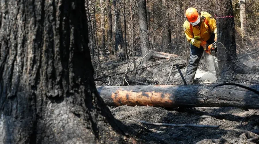 Firefighters Keeping Fires Contained