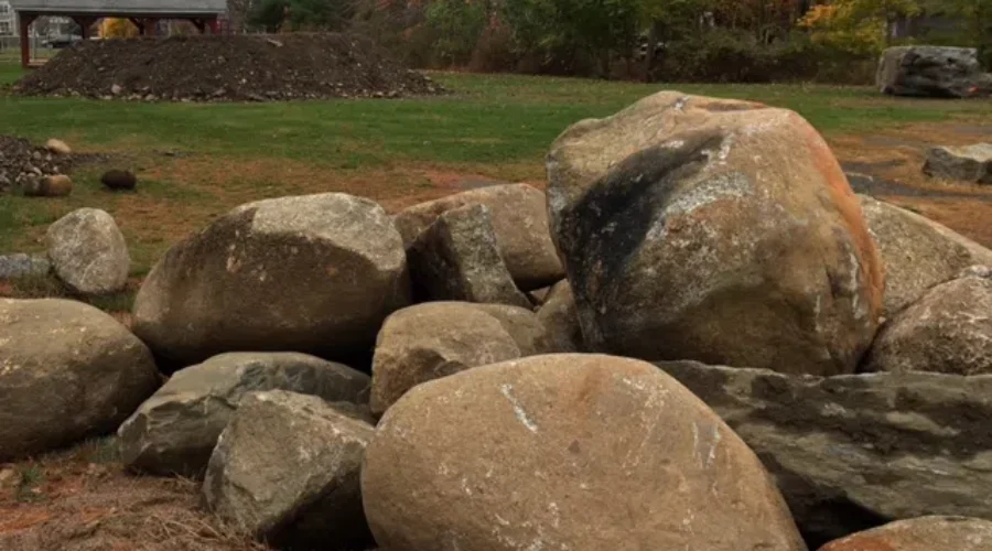 Natural Playground Under Construction In Mahone Bay