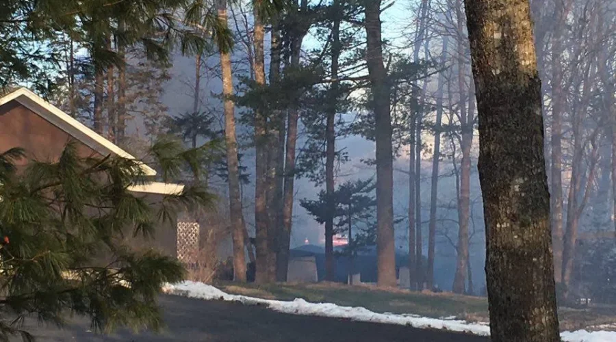 Garage Destroyed By Fire In Oakhill
