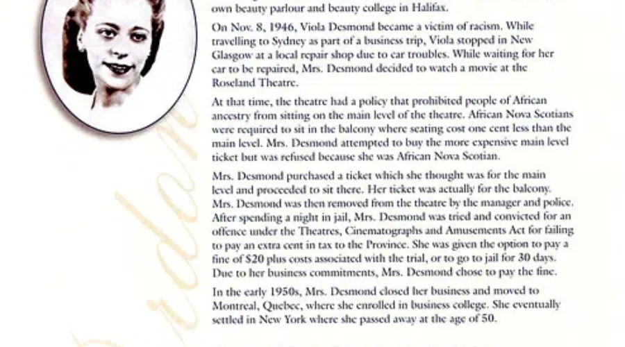 Human Rights Icon Viola Desmond First Canadian Woman Selected For $10 Bill