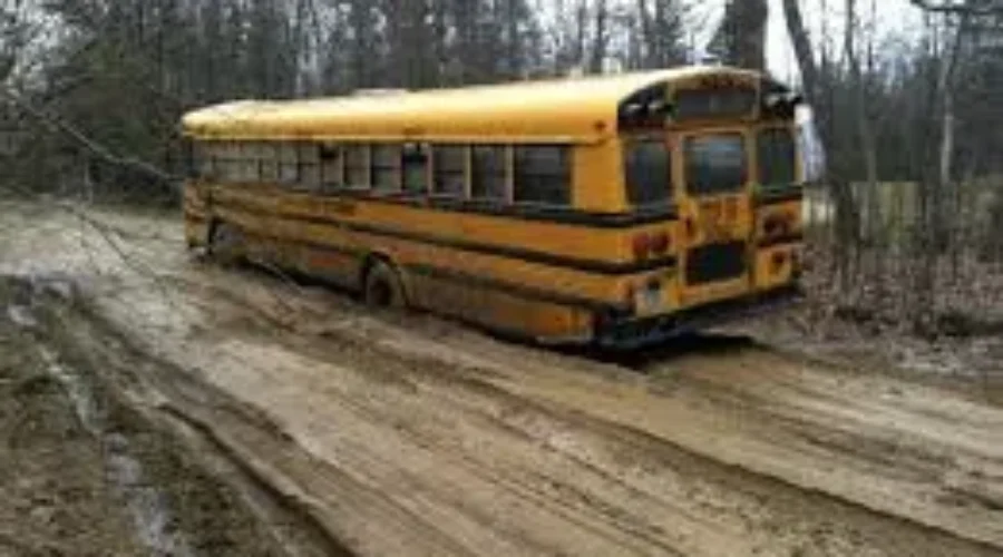 Spring Conditions Causing Trouble For School Buses