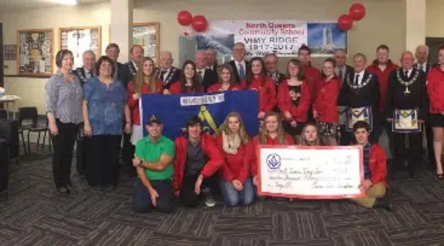 Masons Support Student Trip Vimy Ridge