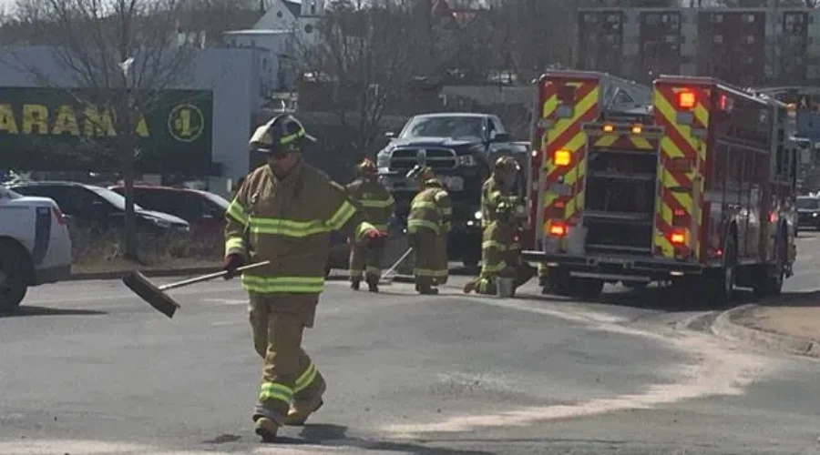 Two Vehicle Accident In Downtown Bridgewater