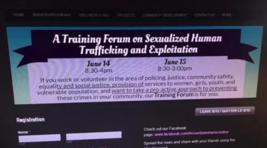 Tri-County Women’s Centre Hosting Forum On Sexualized Human Trafficking