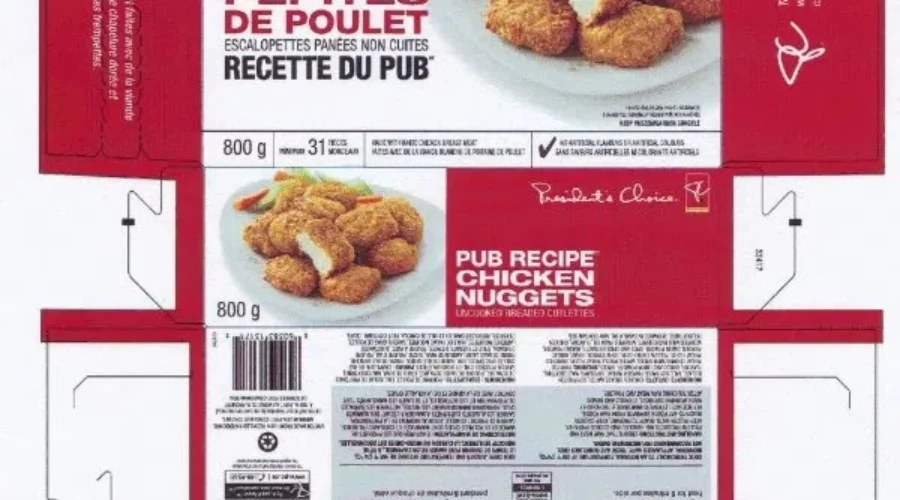 President’s Choice Pub Recipe Chicken Nugget Recall