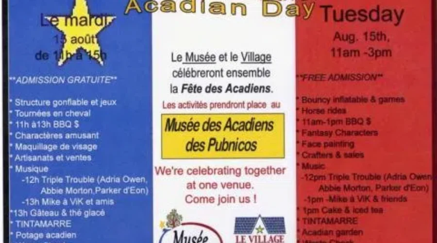 Tuesday Marks National Acadian Day