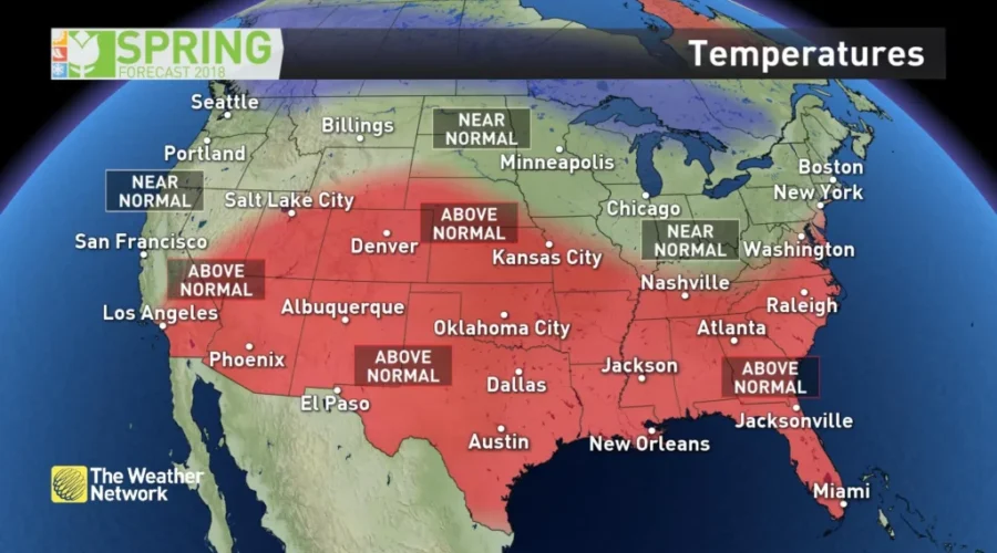 Weather Network Releases Spring Forecast