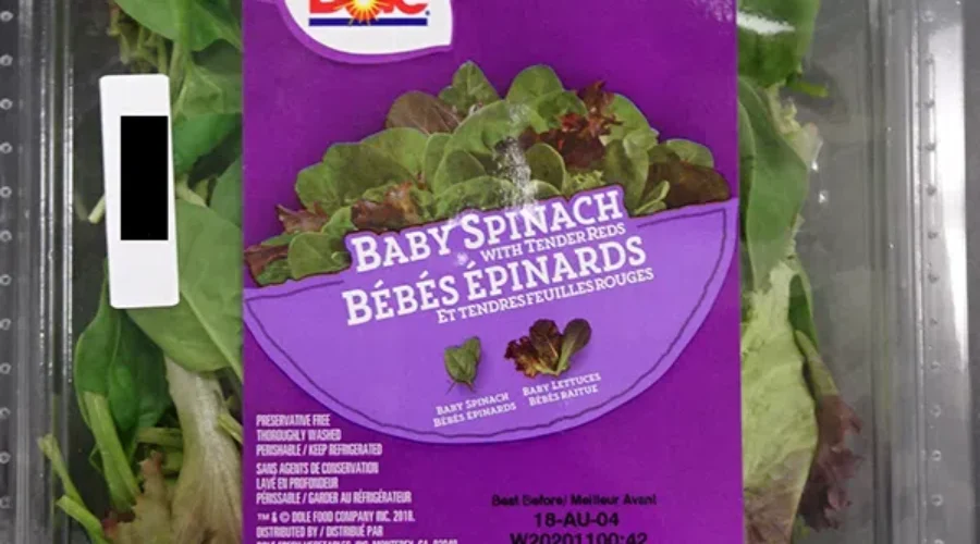 Dole Recalls Baby Spinach Packages Due To Possible Listeria Contamination