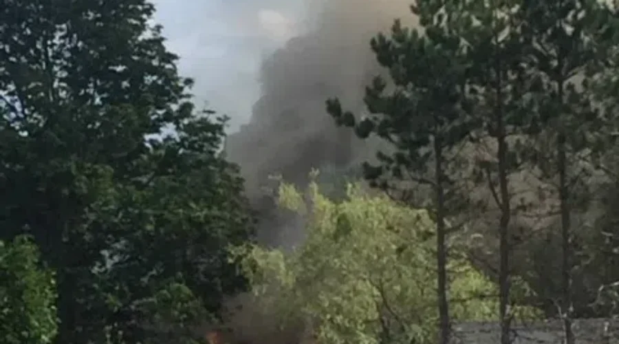 Multiple Fire Departments At Scene Of Structure Fire
