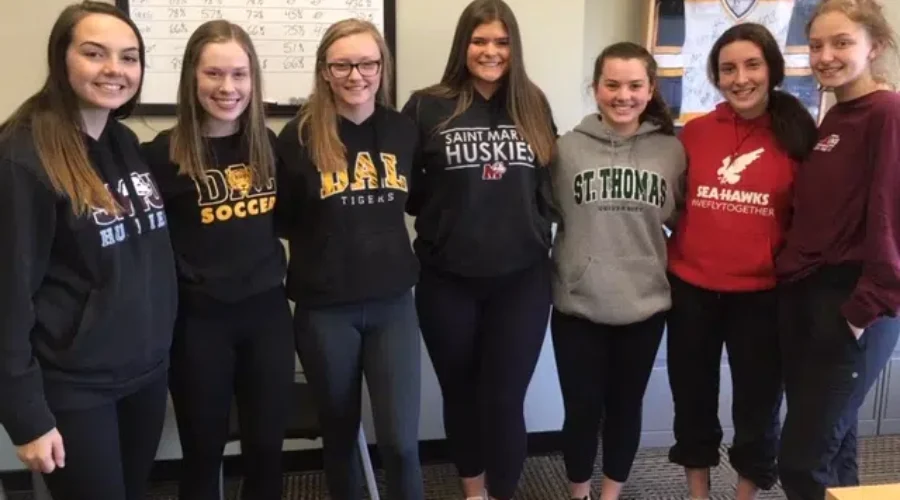 The Great Eight: Female Soccer Players Earn Spots at Atlantic Universities
