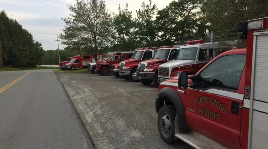 Firefighters Battle Woods Fire in Hebbville