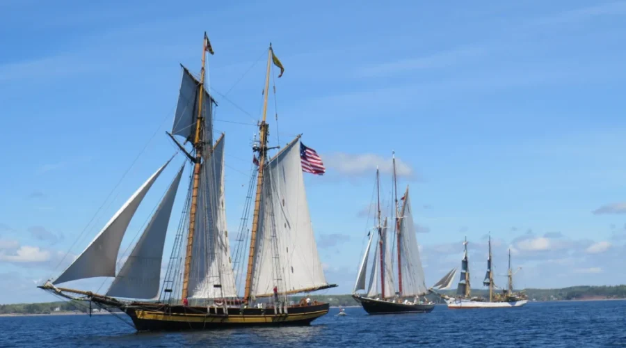 Tall Ship Fleet Departs Lunenburg For Summer Voyage