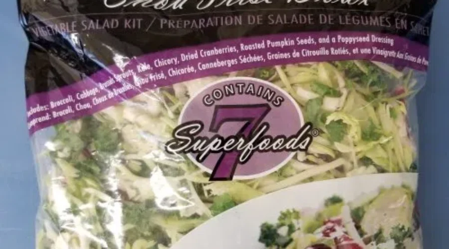 Sweet Kale Vegetable Salad Bag Kits Recalled