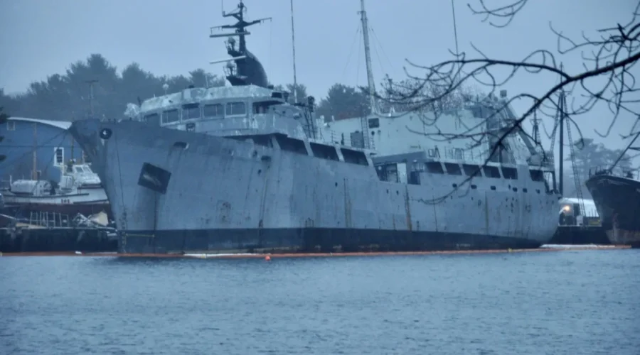 Naval Ship Long Abandoned In LaHave River Deemed A Pollution Threat