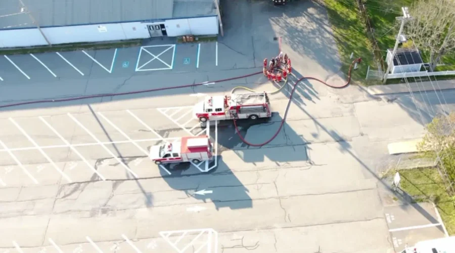 Lunenburg Fire Department Tests Out New Drone
