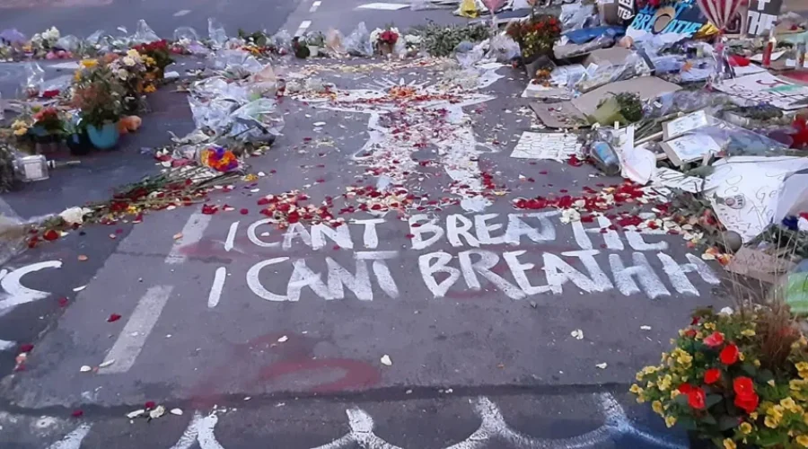 Reporter Sees His Riot Filled Street On TV