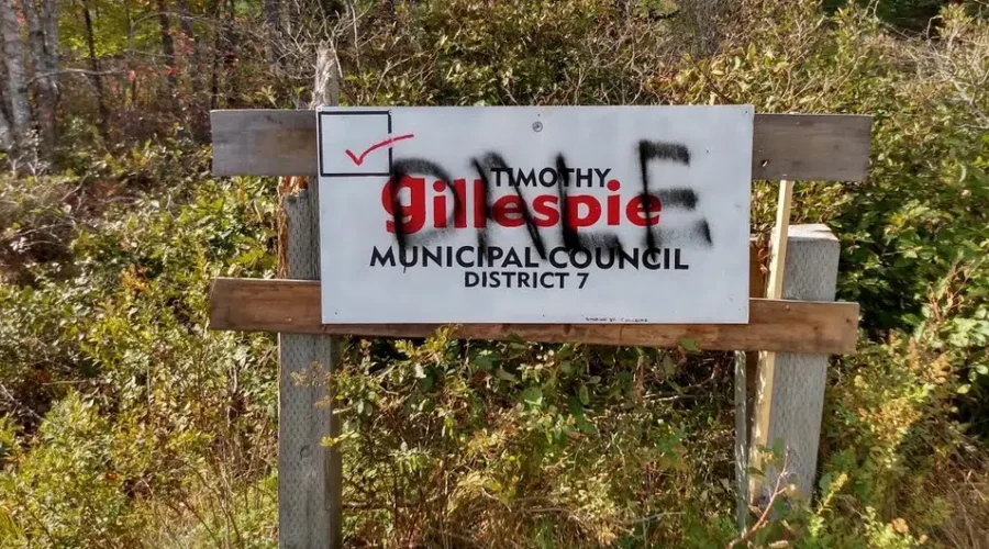 Shelburne Municipal Candidate Finds Election Signs Destroyed, Offers Reward For Information