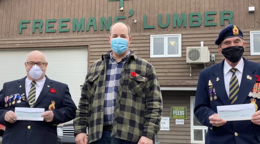 Local Lumber Mill Donates Funds Towards Poppy Campaign