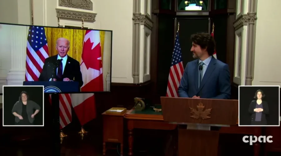 Trudeau, Biden Hold First Bilateral Meeting