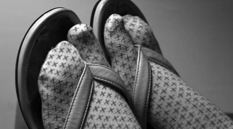 Shorts. Check. Sandals. Check. Socks… UMMM