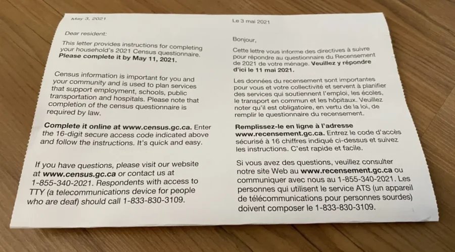 2021 Federal Census Underway