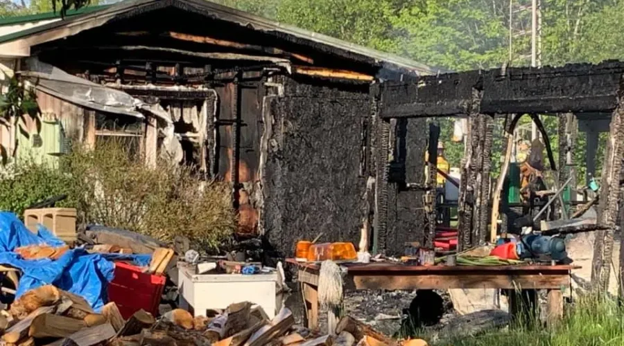 Fire Destroys Martins River Home