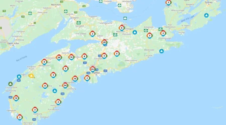 Scattered outages in the wake of hurricane Elsa