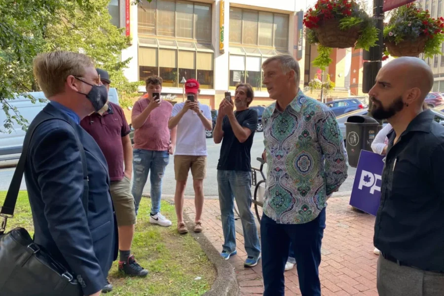 Maxime Bernier Campaigns In New Brunswick
