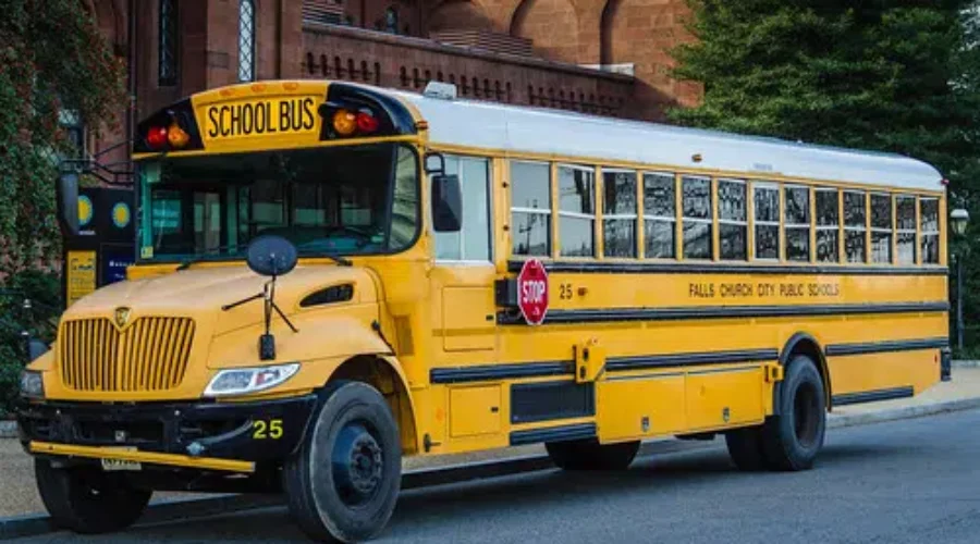 No injuries After School Bus Is Rear Ended By Tractor Trailer