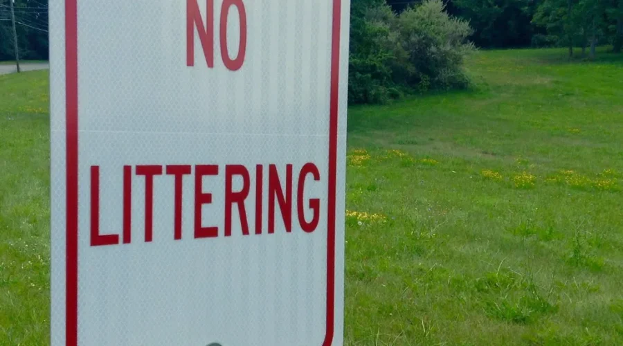 Beautiful Leaves And Fast Food Bags