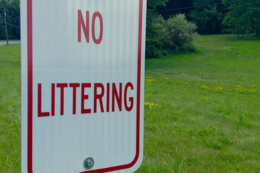 Beautiful Leaves And Fast Food Bags