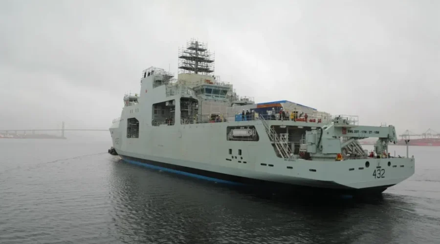 Irving Shipbuilding launches 3rd Arctic patrol ship