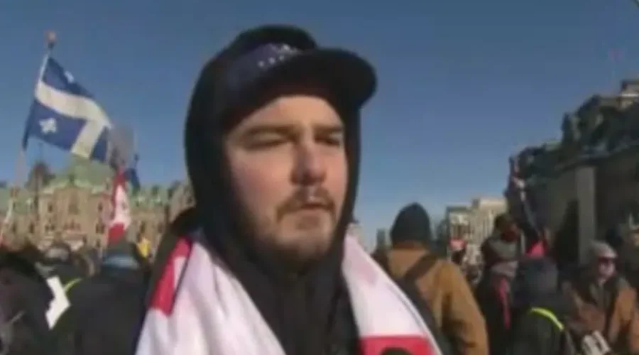 Day Three Of Trucker Convoy In Ottawa