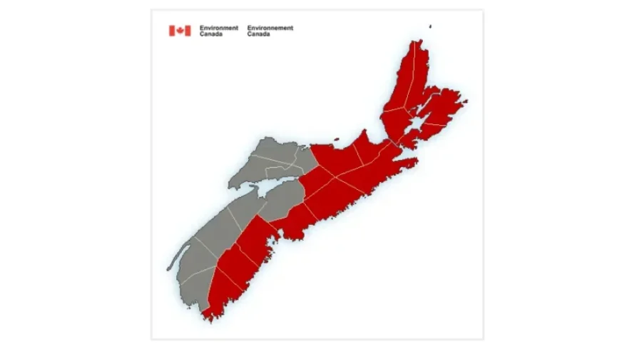 Snowfall warning for most of the province ahead of Monday storm