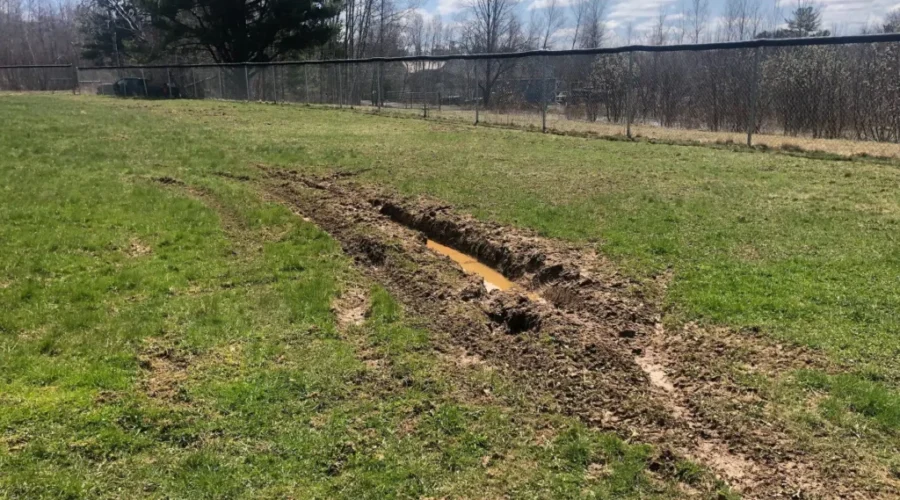 Newly renovated New Germany Ball Field vandalized