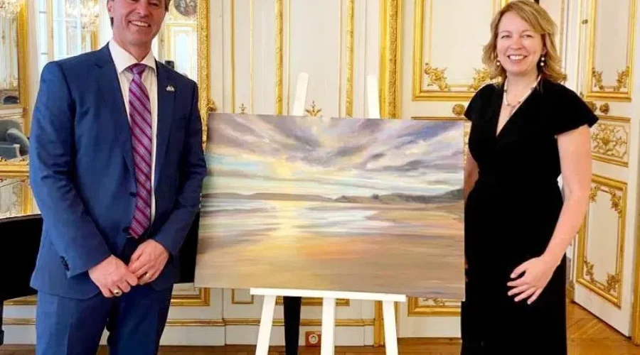 Hirtle’s Beach painting presented to Canadian Embassy in France