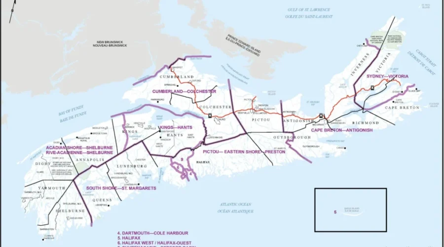 Proposed Redrawing of Federal Districts Would Add Shelburne to West Nova Riding
