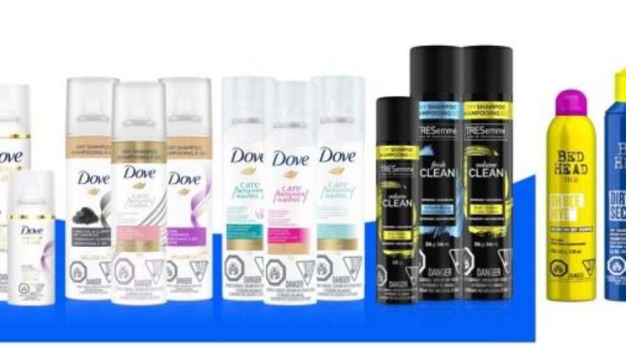 Recall: Bed Head TIGI, Dove and Tresemmé Dry Shampoo