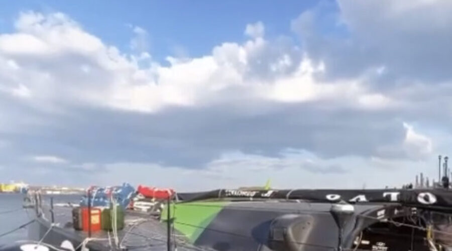 Team Europe’s Ocean Global Ocean Race detoured to Halifax after breaking mast.