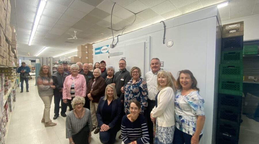 Queens Food Bank celebrates new freezer