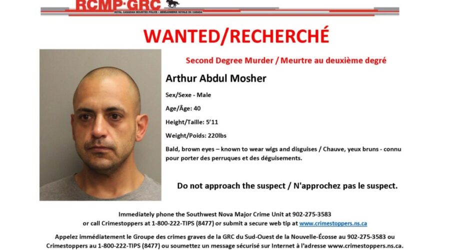 UPDATED: RCMP arrest man wanted for Lunenburg County homicide