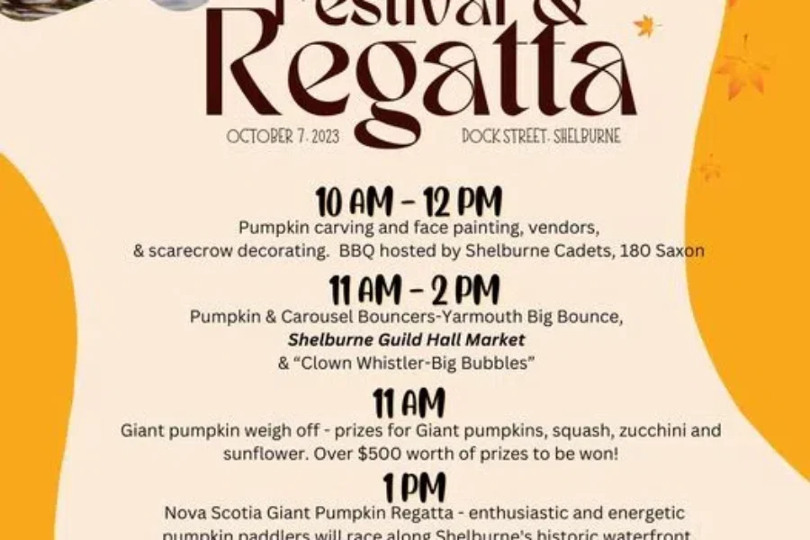 Rowing the Gourd: The Shelburne County Giant Pumpkin Festival Is Fast Approaching