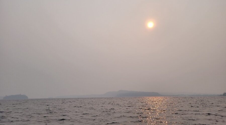 Hazy sun in N.S. due to wildfire smoke