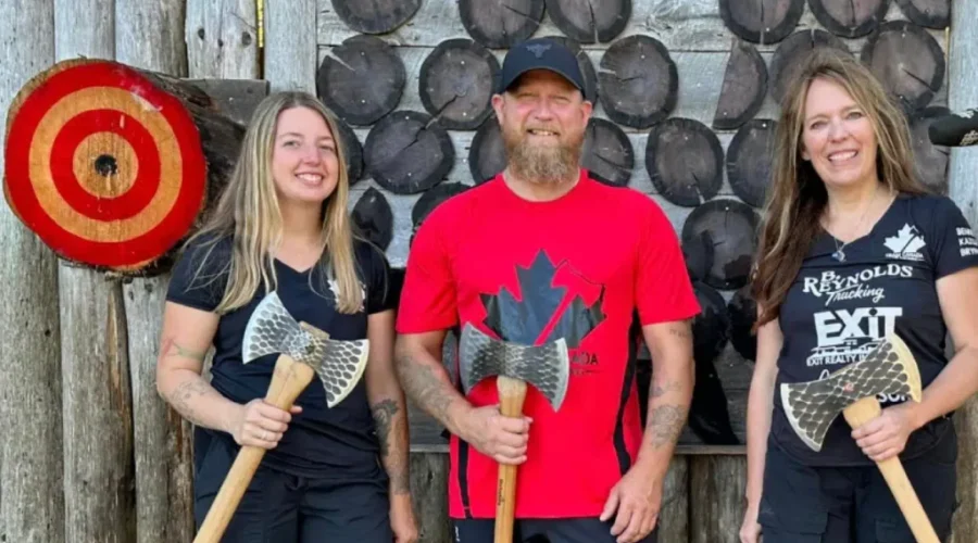 These Local Axe Throwers Dominated A Competition In Germany!